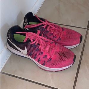 Pink nike sneakers